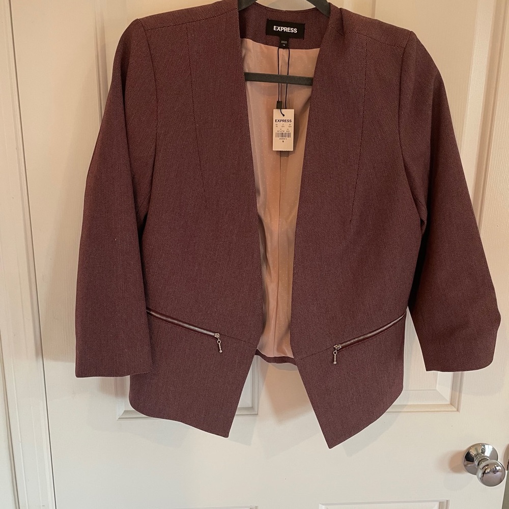 Express red blazer - never used